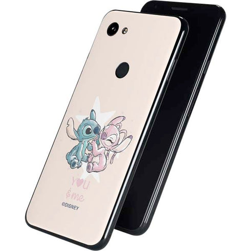 Disney Lilo and Stitch Stitch and Angel Google Pixel 3a XL Skin